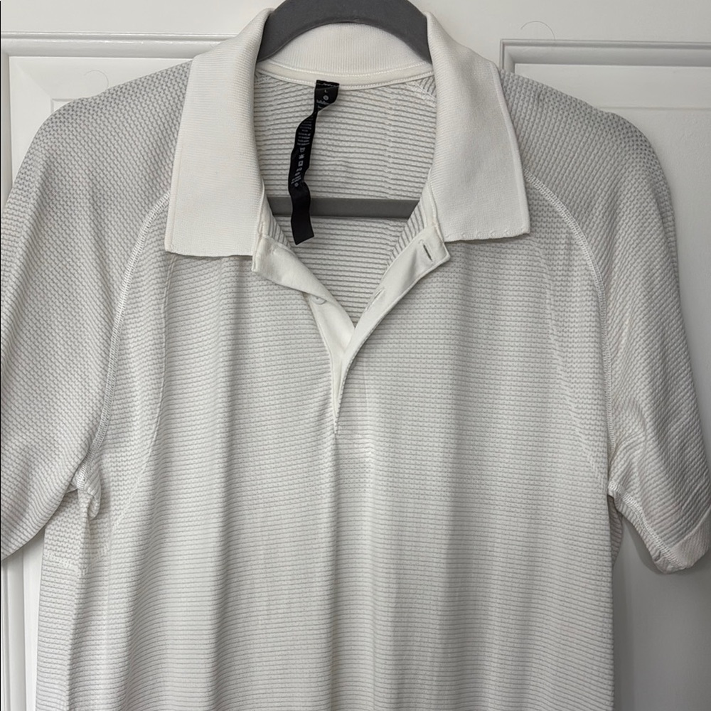 Lululemon White Polo Shirt